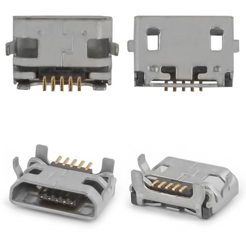 Коннектор зарядки для Sony E2104 Xperia E4, E2105 Xperia E4, E2115 Xperia E4, E2124 Xperia E4, 5 pin, тип 5, micro USB тип B