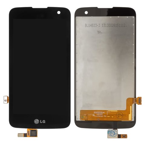 Дисплей для LG K4 K120E, K4 K130E, чорний, без рамки, Original PRC 