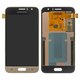 Дисплей для Samsung J120 Galaxy J1 (2016), золотистий, без рамки, Original, сервісне опаковання, #GH97-18224B