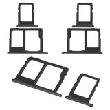 Тримач SIM-карти для Samsung J600F Galaxy J6, J600GZ Galaxy On6, чорний, комплект 2 шт., c тримачем MMC
