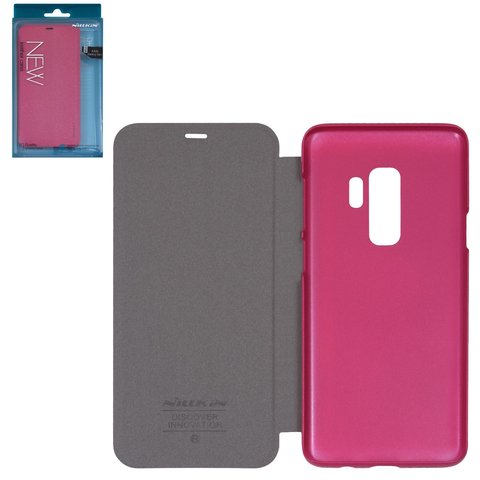 Чохол Nillkin Sparkle laser case для Samsung G965 Galaxy S9 Plus, рожевий, книжка, пластик, PU шкіра, #6902048154605