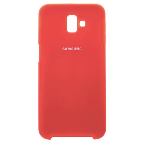 Чехол для Samsung J610 Galaxy J6+, красный, Original Soft Case, силикон, red 14 