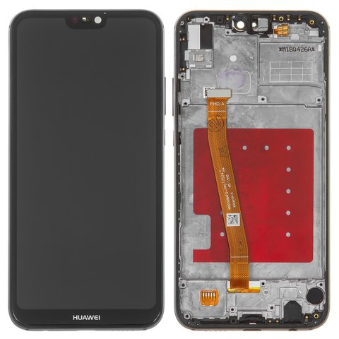 Дисплей для Huawei P20 Lite, черный, с рамкой, High Copy, ANE L21 ANE LX1
