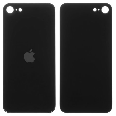 Задняя панель корпуса для iPhone SE 2020, черная, нужно снять стекло камеры, small hole