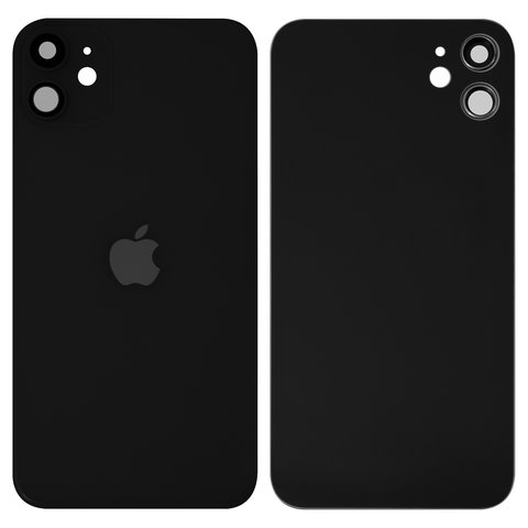 Задня панель корпуса для iPhone 11, чорна, із склом камери, small hole