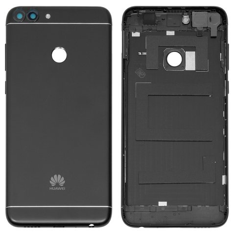 Задняя панель корпуса для Huawei P Smart, черная, логотип Huawei