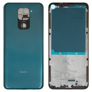 Корпус для Xiaomi Redmi Note 9, зелений, з боковими кнопками, forest green