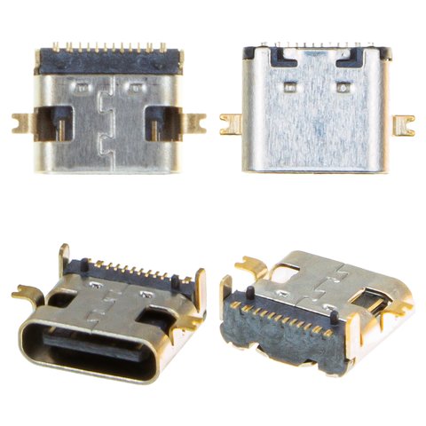 Коннектор зарядки, 12 pin, тип 3, USB тип C