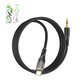 AUX-кабель Hoco UPA25, USB тип-C, TRS 3.5 мм, 100 см, чорний, в нейлоновому обплетенні, #6931474791177
