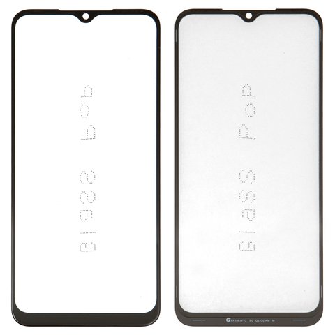 Стекло корпуса G+OCA PRO для Tecno Spark 7 KF6n , Spark 7 Go KF6m , с OCA пленкой, черное
