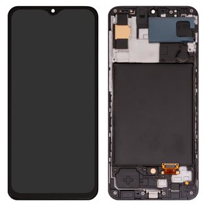 Дисплей для Samsung A307 Galaxy A30s, черный, с рамкой, Сopy, TFT 
