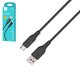 USB кабель SkyDolphin S61V, USB тип-A, micro-USB тип-B, 100 см, 2,4 А, черный