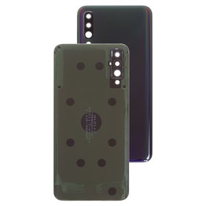 Panel trasero de carcasa puede usarse con Samsung A505F DS Galaxy A50, negra, con vidrio de cámara