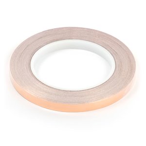 Hojas de cobre, en rollo, autoadhesiva, en rollo, 0,05 mm, 10 mm, 30m