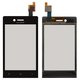 Touchscreen compatible with Sony ST23i Xperia Miro, (black)