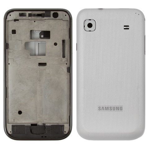 Carcasa puede usarse con Samsung I9003 Galaxy SL, plateado