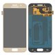 Pantalla LCD puede usarse con Samsung A320 Galaxy A3 (2017), dorado, sin marco, original (vidrio reemplazado)