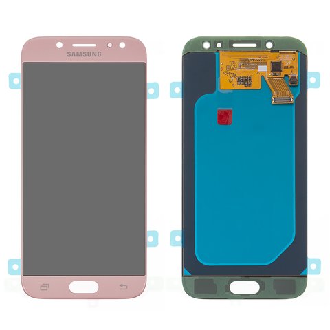 LCD compatible with Samsung J530 Galaxy J5 2017 , pink, without frame, original change glass 