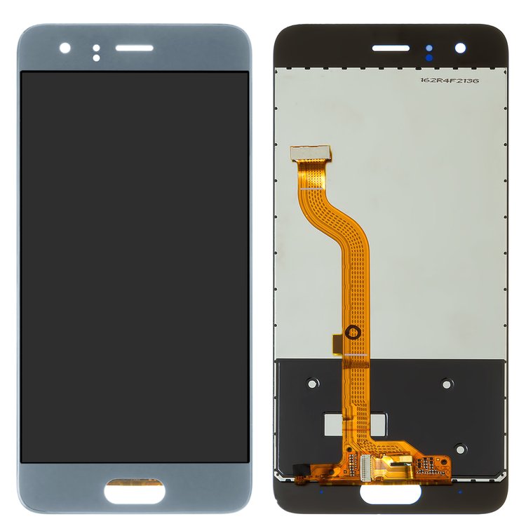 Pantalla LCD puede usarse con Huawei Honor 9, gris, con cristal táctil