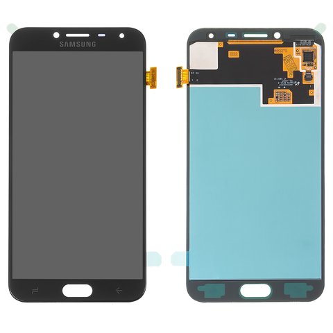 LCD compatible with Samsung J400 Galaxy J4 2018 , black, without frame, original change glass 