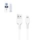 USB Cable Hoco X20, (USB type-A, Lightning, 100 cm, 2.4 A, white) #6957531068815