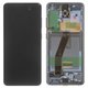 LCD compatible with Samsung G980 Galaxy S20, G981 Galaxy S20 5G, (gray, with frame, Original (PRC), cosmic grey)