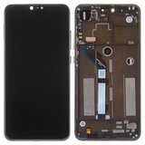 Дисплей для Xiaomi Mi 8 Lite 6.26", черный, с рамкой, High Copy, M1808D2TG