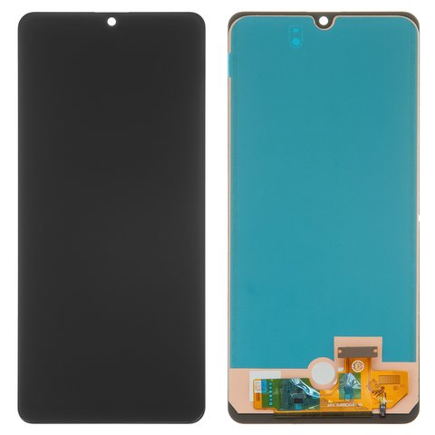 LCD compatible with Samsung A315 Galaxy A31, black, with light adjustable, without frame, Copy, TFT  