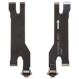 Flat Cable compatible with Huawei P30 Pro, (charge connector, with components)