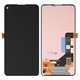 LCD compatible with Google Pixel 5a 5G, (black, without frame, original (change glass) )