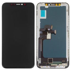 Дисплей для iPhone X, черный, с рамкой, AAA, TFT , YOUDA
