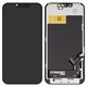 LCD compatible with iPhone 13, (black, with frame, AAA, (TFT), JK)