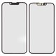 Housing Glass compatible with iPhone 14, (with OCA film, black)