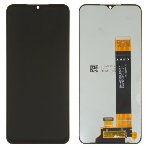 LCD compatible with Samsung A135 Galaxy A13, A137 Galaxy A13, A236B Galaxy A23 5G, M135 Galaxy M13, M236B Galaxy M23, M336B Galaxy M33, black, without frame, Original PRC , SM M336B_REV0.3 