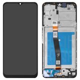 Pantalla LCD puede usarse con Samsung A226 Galaxy A22 5G, negro, con marco, Original (PRC)