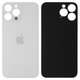 Housing Back Cover compatible with iPhone 13 Pro Max, (white, silver, no need to remove the camera glass, Silver, big hole)