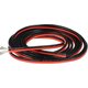 Wire In Silicone Insulation 2x16AWG, (1,27 мм², 1 m, red, black, UL3135)