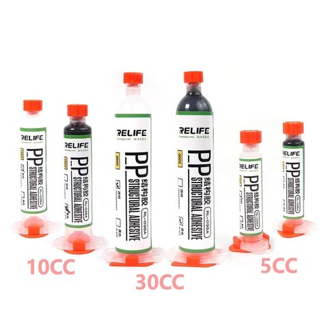 Glue RELIFE RL 035A, polyurethane, transparent, for gluing back covers, for display frames, 10 ml 