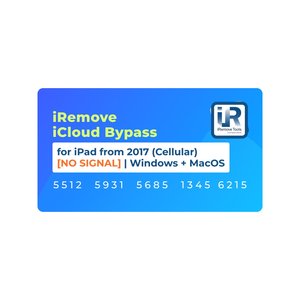 iRemove iCloud Bypass para modelos de iPad, fabricados entre 2017 2019 Cellular  [NO SIGNAL] | Windows + MacOS