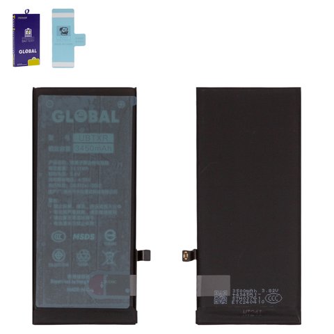 Batería Mechanic puede usarse con Apple iPhone XR, Li Polymer, 3.79 V, 3450 mAh, mayor capacidad, original IC