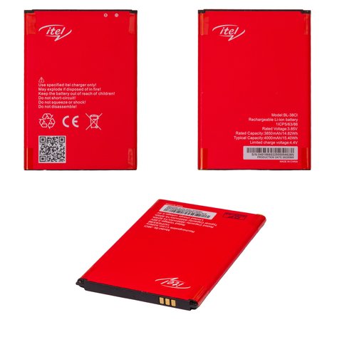 Battery BL 38CI compatible with Itel A27, A49; Nokia C12, Li ion, 3.85 V, 4000 mAh, Original PRC  