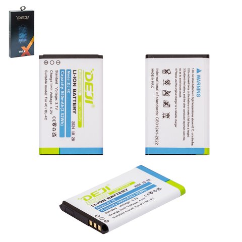 Аккумулятор Deji BL 4C для Nokia 6300, X2 00, Li ion, 3,7 В, 950 мАч