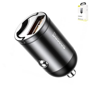Автомобильное зарядное устройство Baseus Tiny Star, USB выход 5V 5А , черное, 30 Вт, #VCHX A0G