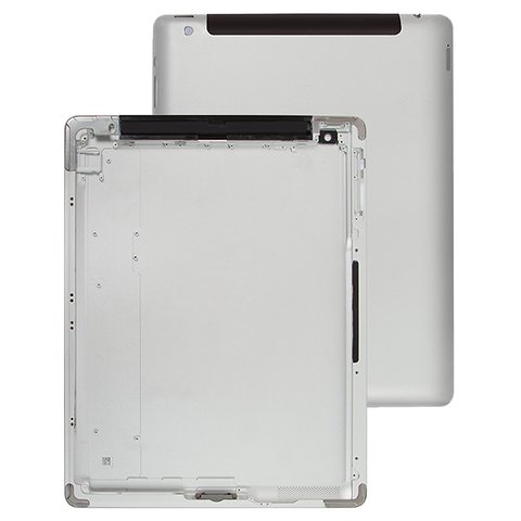 Housing Back Cover compatible with Apple iPad 4, silver, version 3G  