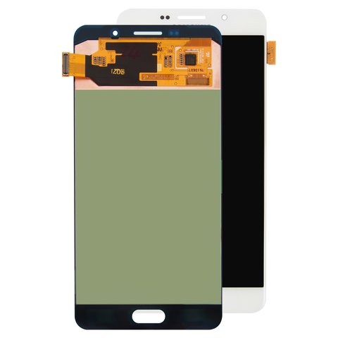 LCD compatible with Samsung A710 Galaxy A7 2016 , white, without frame, original change glass 