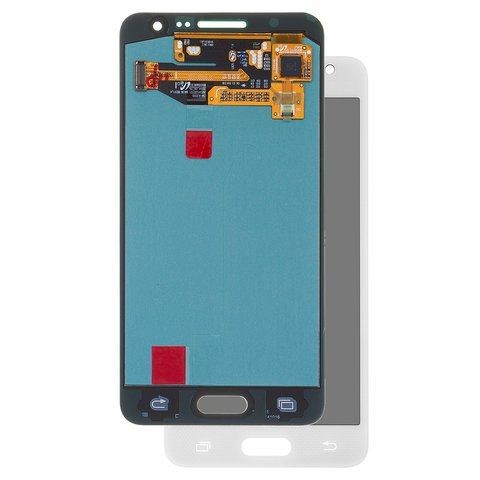 LCD compatible with Samsung A300 Galaxy A3, white, without frame, original change glass 