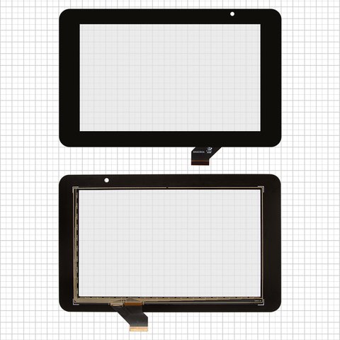 Touchscreen compatible with China Tablet PC 7"; Prestigio MultiPad 7.0 HD PMP3970B , MultiPad 7.0 HD PMP5570С , black, 191 mm, 30 pin, 118 mm, capacitive, 7"  #ACE CG7.0A 249 GKG0362A GKG0469A
