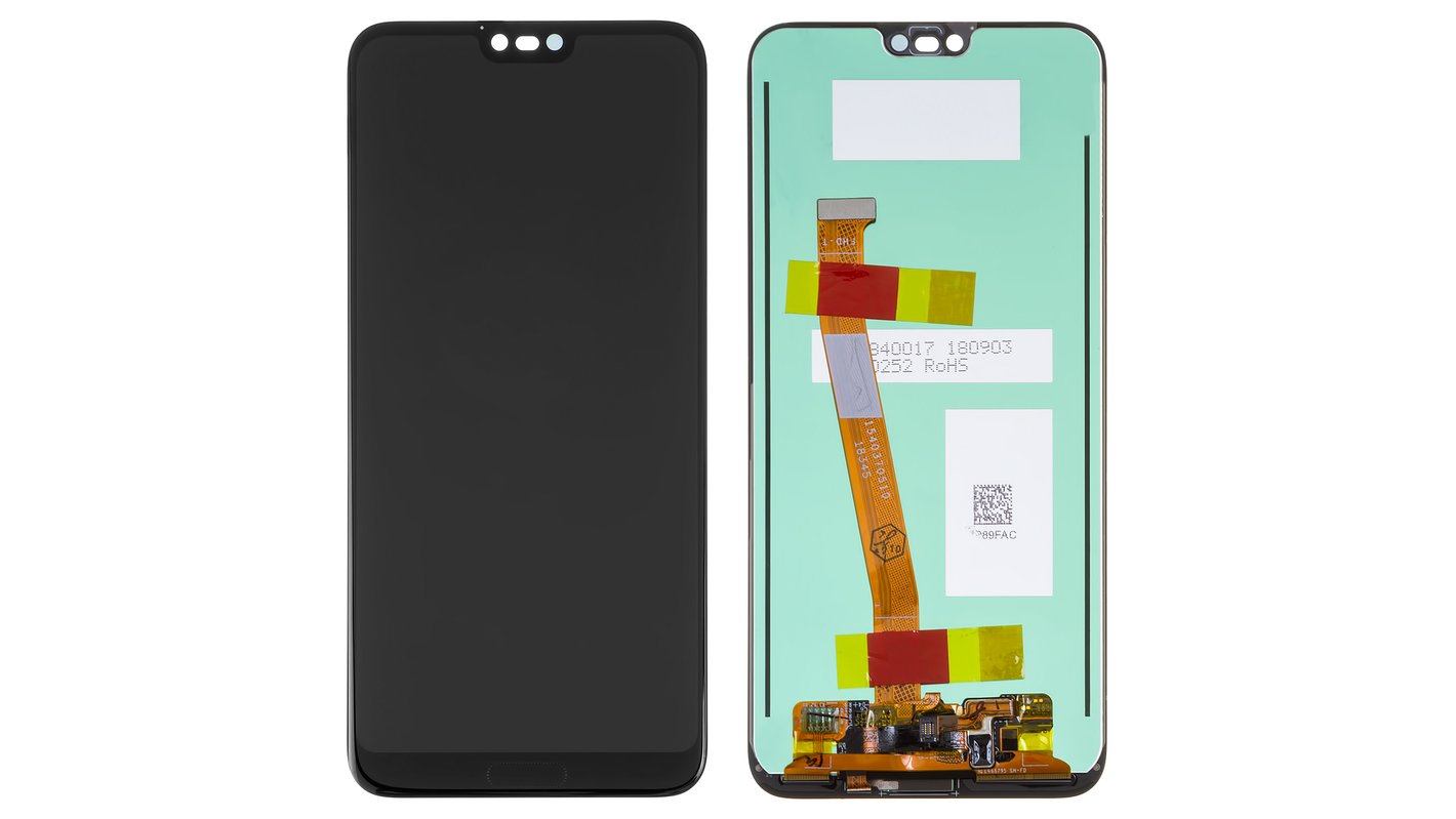 LCD compatible with Huawei Honor 10, (black, without frame