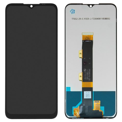 LCD compatible with Motorola Moto G53 XT2335, black, without frame, High Copy