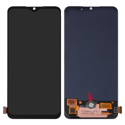 LCD compatible with Oppo A91, F15, Find X2 lite, Reno3, black, without frame, High Copy, with wide edge, OLED , E636C0G.H REV1.2 